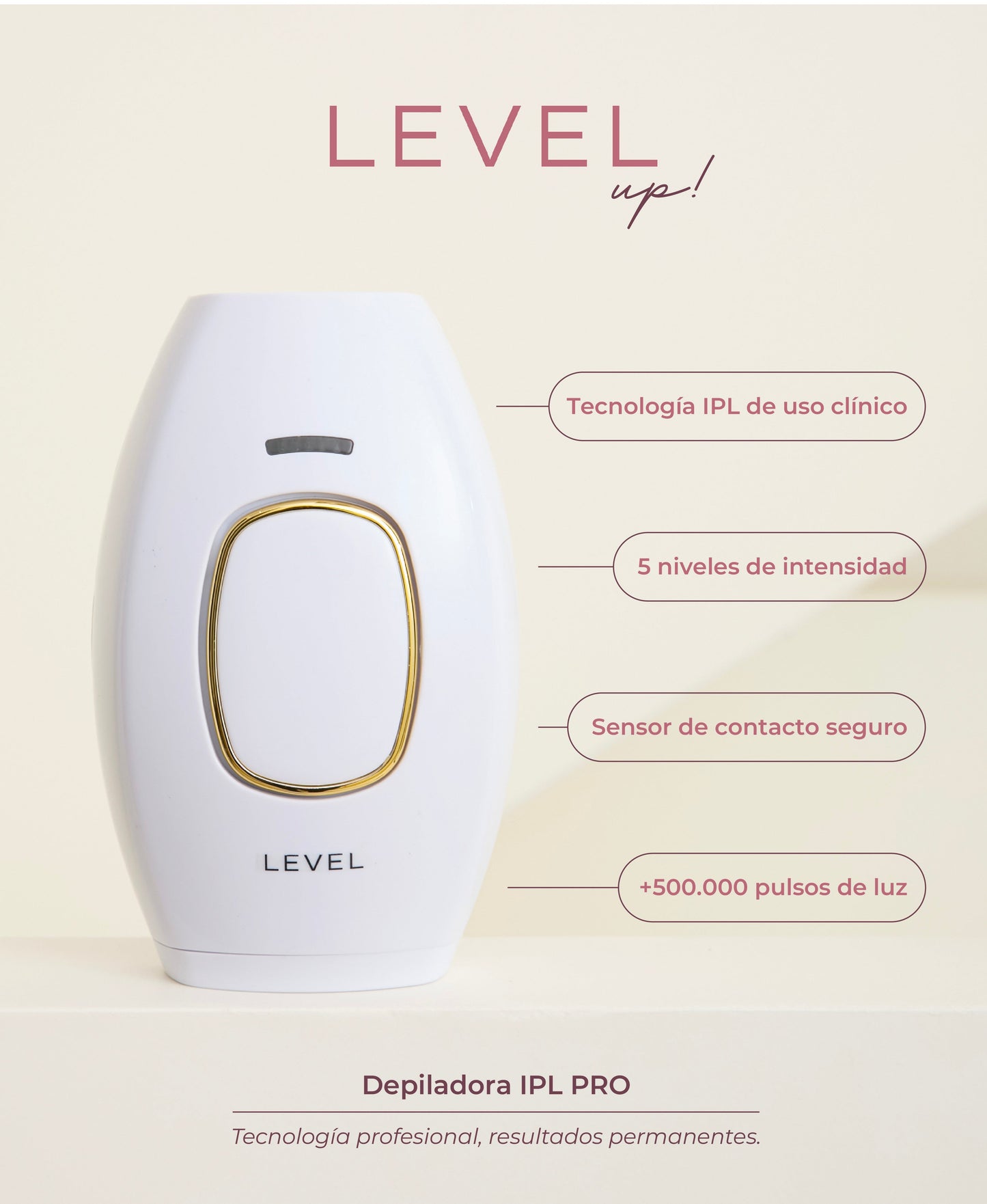 Depiladora IPL PRO — Depilación Permanente en 8 Semanas